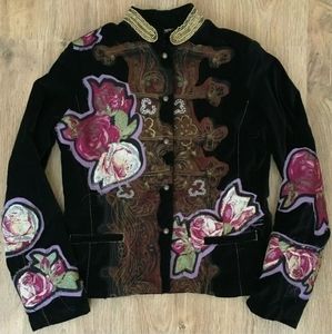 DESIGUAL Jacket Rare Find Embroidered Size European 40